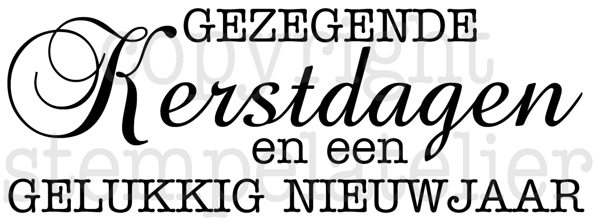 Kerst Christelijk Gezegende Kerstdagen En Gelukkig Nieuwjaar 7 95x3cm